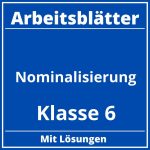 Nominalisierung Klasse 6 Arbeitsblätter PDF