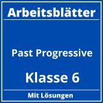 Past Progressive Arbeitsblätter Klasse 6 PDF