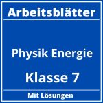 Arbeitsblätter Physik Klasse 7 Energie PDF