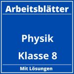 Arbeitsblätter Physik Klasse 8 PDF