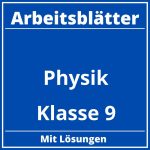 Physik Arbeitsblätter Klasse 9 PDF