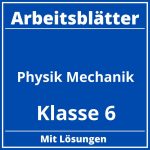 Arbeitsblätter Physik Klasse 6 Mechanik PDF