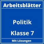 Arbeitsblätter Politik Klasse 7 PDF