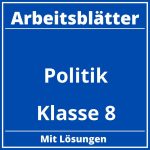 Arbeitsblätter Politik Klasse 8 PDF