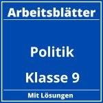 Arbeitsblätter Politik Klasse 9 PDF