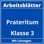 Präteritum Klasse 3 Arbeitsblätter PDF