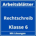 Rechtschreibübungen Klasse 6 Arbeitsblätter PDF