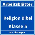 Religion Klasse 5 Arbeitsblätter Bibel PDF