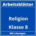 Arbeitsblätter Religion Klasse 8 PDF