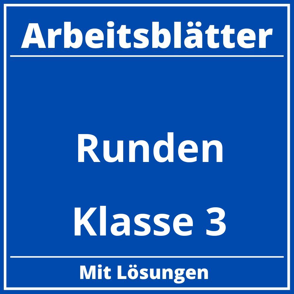 Arbeitsblätter Runden Klasse 3