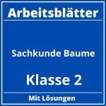 Arbeitsblätter Sachkunde Klasse 2 Bäume PDF