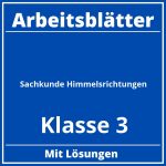 Arbeitsblätter Sachkunde Klasse 3 Himmelsrichtungen PDF