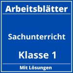 Sachunterricht Klasse 1 Arbeitsblätter PDF