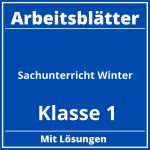 Sachunterricht Klasse 1 Arbeitsblätter Kostenlos Winter PDF