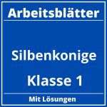 Silbenkönige Klasse 1 Arbeitsblätter PDF