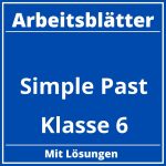 Arbeitsblätter Simple Past Klasse 6 PDF