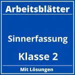 Sinnerfassung Klasse 2 Arbeitsblätter PDF