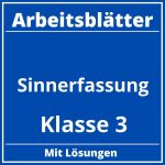 Arbeitsblätter Sinnerfassung Klasse 3 PDF