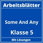 Some And Any Übungen Klasse 5 Arbeitsblätter PDF