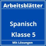 Spanisch Klasse 5 Arbeitsblätter PDF