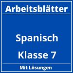 Arbeitsblätter Spanisch Klasse 7 PDF