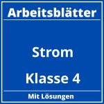 Strom Klasse 4 Arbeitsblätter PDF