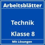 Arbeitsblätter Technik Klasse 8 PDF