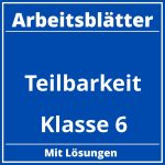 Teilbarkeit Klasse 6 Arbeitsblätter PDF