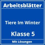 Tiere Im Winter Arbeitsblätter Klasse 5 PDF