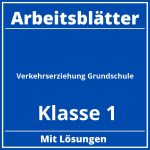 Verkehrserziehung Grundschule Arbeitsblätter Klasse 1 PDF