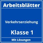 Verkehrserziehung Klasse 1 Arbeitsblätter Kostenlos PDF