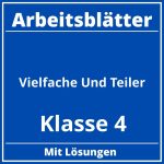 Vielfache Und Teiler Klasse 4 Arbeitsblätter PDF