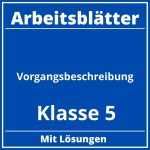 Vorgangsbeschreibung Arbeitsblätter Klasse 5 PDF