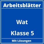 Wat Klasse 5 Arbeitsblätter PDF