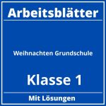 Arbeitsblätter Weihnachten Grundschule Klasse 1 PDF