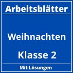 Arbeitsblätter Weihnachten Klasse 2 PDF