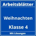 Arbeitsblätter Weihnachten Klasse 4 PDF