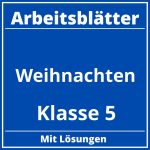 Arbeitsblätter Weihnachten Klasse 5 PDF