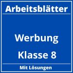 Werbung Klasse 8 Arbeitsblätter PDF