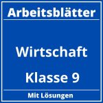 Wirtschaft Klasse 9 Arbeitsblätter PDF