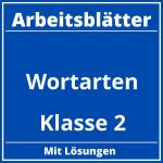 Arbeitsblätter Wortarten Klasse 2 PDF