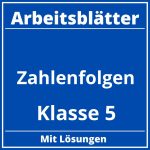 Arbeitsblätter Zahlenfolgen Klasse 5 PDF