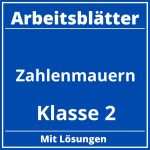 Zahlenmauern Klasse 2 Arbeitsblätter PDF