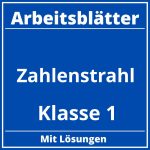 Zahlenstrahl Klasse 1 Arbeitsblätter PDF