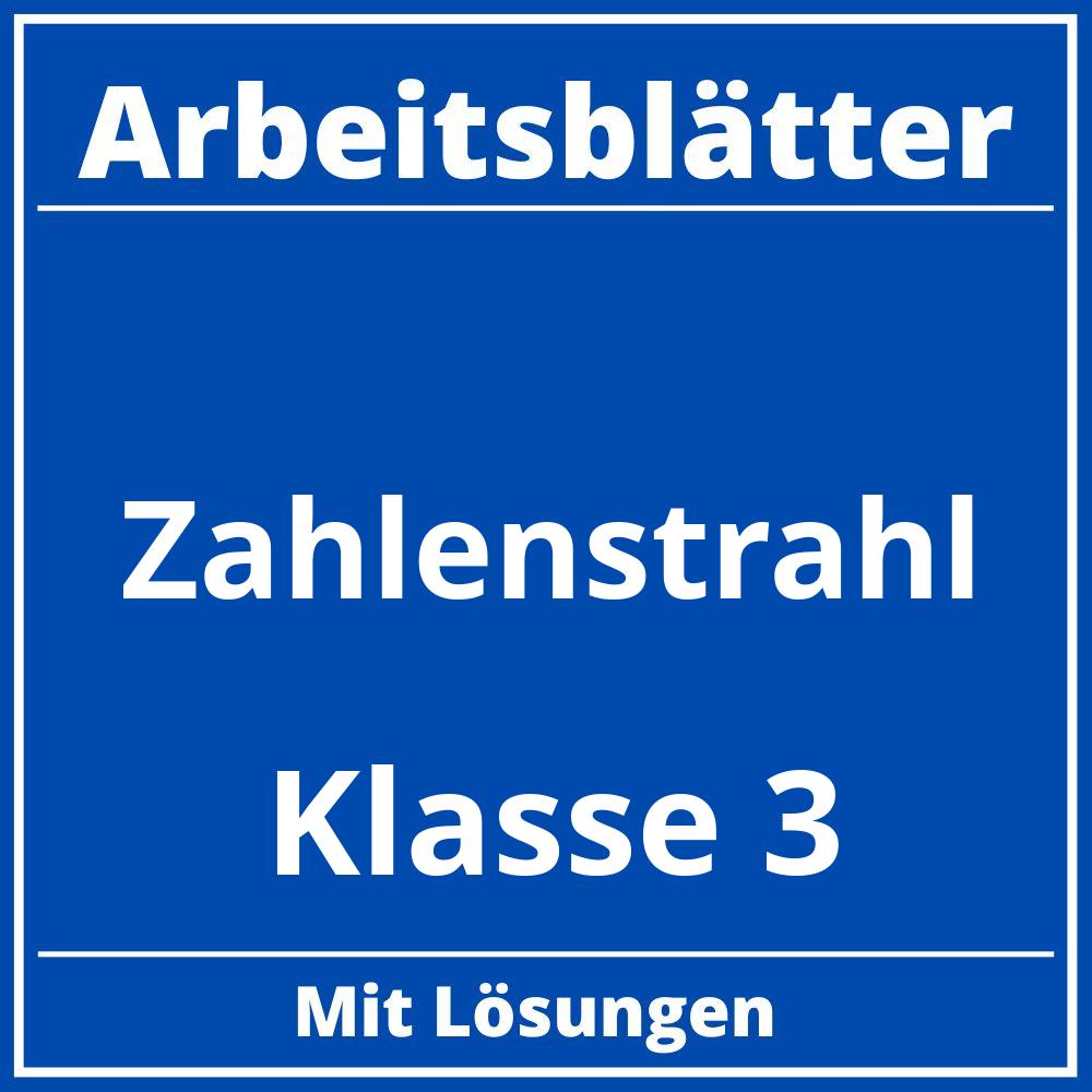 Arbeitsblätter Zahlenstrahl Klasse 3