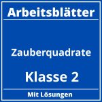 Zauberquadrate Klasse 2 Arbeitsblätter PDF