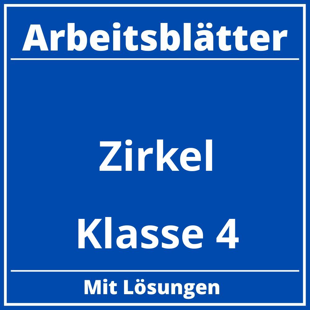 Arbeitsblätter Zirkel Klasse 4