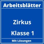 Zirkus Arbeitsblätter Klasse 1 PDF